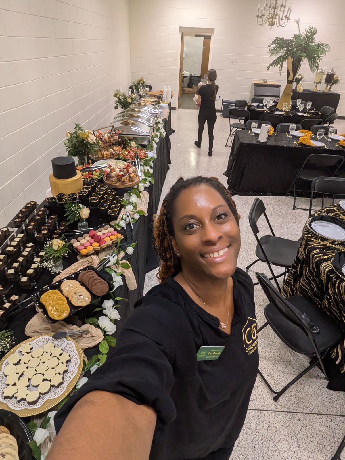 Festive holiday food and drink display by Castle Gardens ILM
